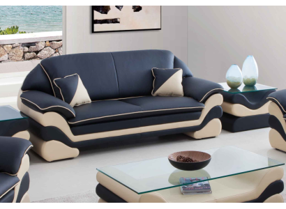 Leather Sofa Couch Classic r 3 Seater Couches Sofas Designer Upholstery