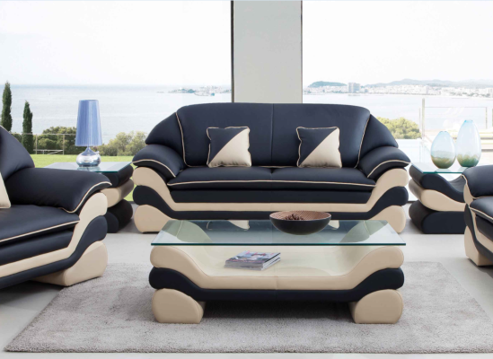 Leather Sofa Couch Classic r 3 Seater Couches Sofas Designer Upholstery