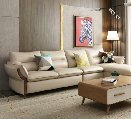 Furniture Living landscape Luxury Sofa Corner Suite Corner sofa L-shape Upholstery Modern Relax