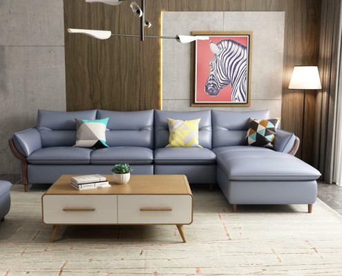 Furniture Living landscape Luxury Sofa Corner Suite Corner sofa L-shape Upholstery Modern Relax