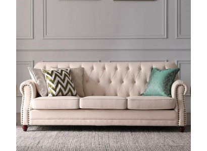 Sofa set 3+1 Seater Fabric Sofa Chesterfield Group Sets Couch Sofas