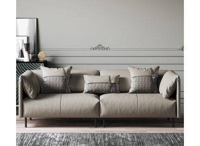 Design Italian Furniture Big xxl 3 Seater Couch Leather Sofa Couches Luxury