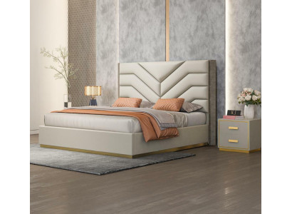 Bed Upholstery Design Luxury Wood Double Beds Marriage Bedroom Leather Hotel Furniture