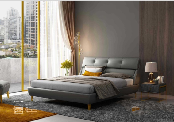 Bedroom Hotel Beds Double Bed Design Leather Beds 180x200cm