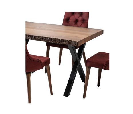 Dining table Suite Table Dining room Set Table 4x Chairs Chair group Suite 5 pieces