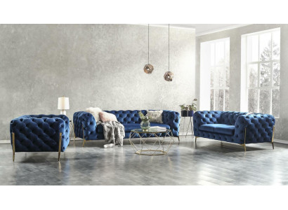 Chesterfield Velvet Couch Sofa Upholstery Sofa set Sets XXL Big Couch