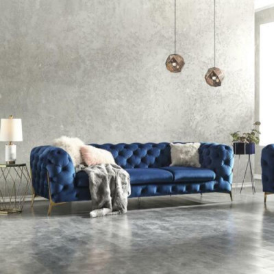 Chesterfield Velvet Couch Sofa Upholstery Sofa set Sets XXL Big Couch