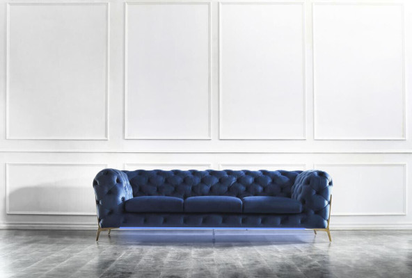 Chesterfield Velvet Couch Sofa Upholstery Sofa set Sets XXL Big Couch