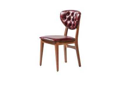 Dark brown Chesterfield Chair Stylish single seater chair Modern seating furniture