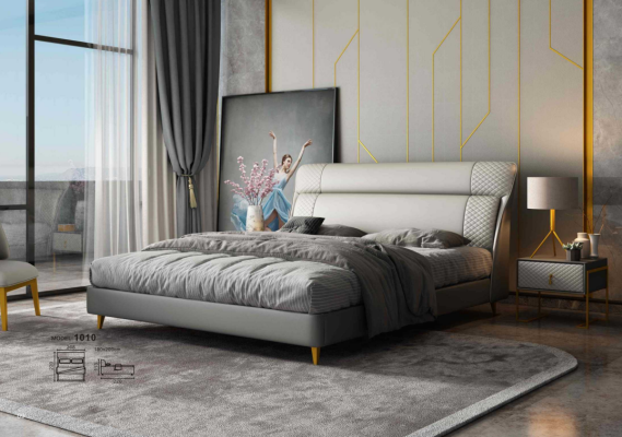 Design Leather Bed Luxury Upholstery Beds Double Modern Marriage 180x200 Modern new
