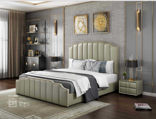 Bedroom Luxury Bed Design Beds 180x200cm Double Hotel Furniture Furnishings