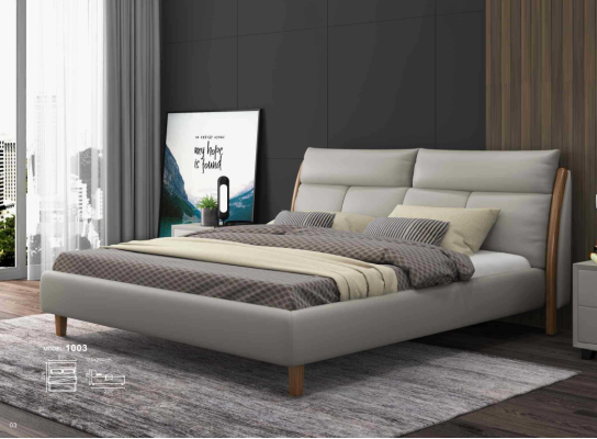 Design Textile Bed Marriage Modern Hotel Frame Luxury Double Beds