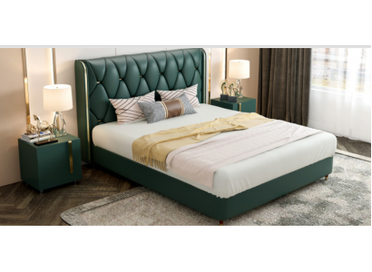 Bed Upholstery Design Luxury Double Hotel Beds Marriage 180x200cm Leather