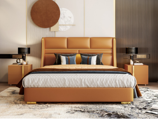 Classic s Bed Double bed Beds Wood Country House Style Bedroom