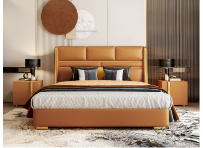 Classic s Bed Double bed Beds Wood Country House Style Bedroom