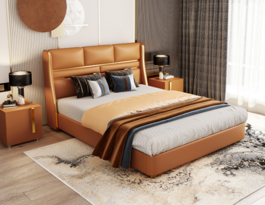 Classic s Bed Double bed Beds Wood Country House Style Bedroom