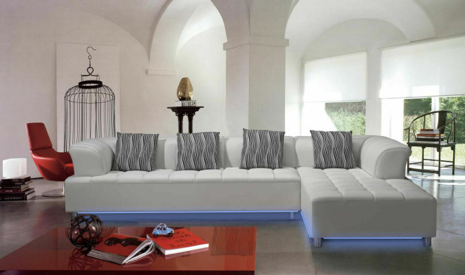 Design Upholstery Couch Living landscape Corner sofa Upholstery Seat Suite Sofa L-shape