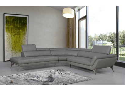 Leather sofa Couch Living landscape Corner sofa Corner Suite Design Modern Sofa 1541
