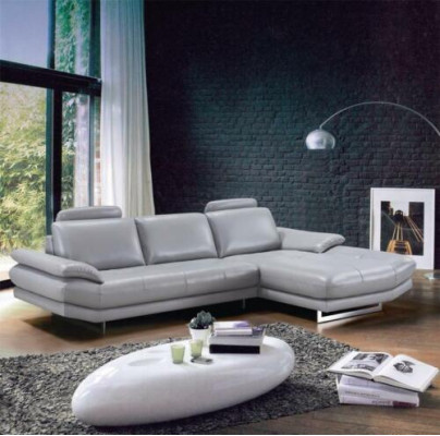 Leather sofa Couch Living landscape Corner sofa Corner Suite Design Modern Sofa 1508