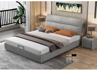 Design Leather Bed Modern Hotel Frame Luxury Sleep Room Double Beds Marriage