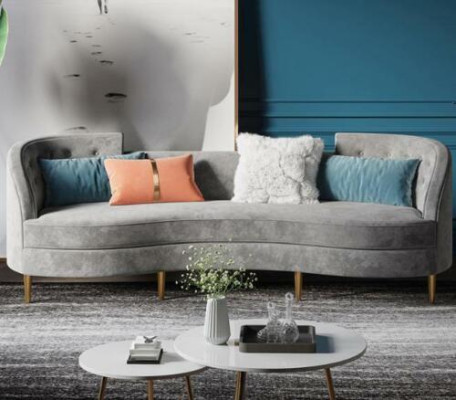 3 Seater Fabric Sofa Living landscape Relax Seat Design Couch Lounge Sofas Textile
