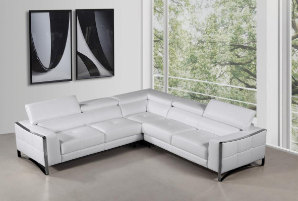 Leather sofa Couch Living landscape Corner sofa Corner Suite Design Modern Sofa 1504B