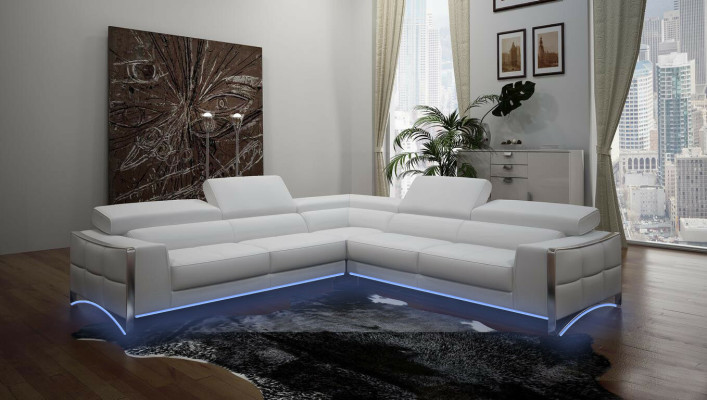 Leather sofa Couch Living landscape Corner sofa Corner Suite Design Modern Sofa 1504B
