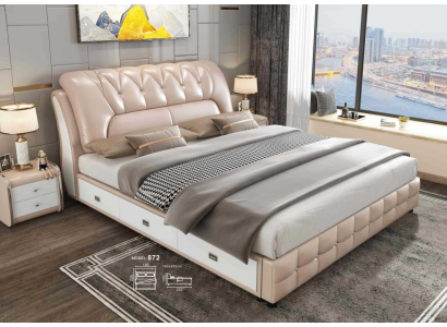 Designer Bed Upholstery Design Luxury Double Hotel Beds 180x200cm