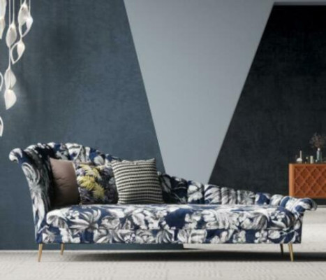 Textile Chaise Lounge Lounger Upholstery Couches Sofa Relax Chaise Lounge Club Furniture new