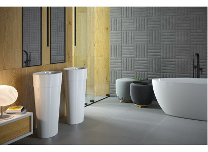 Modern Design Washbasin Acrylic Bathroom Freestanding Washbasin