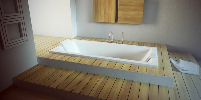 Luxury Bathtub Rectangular Freestanding Tub Bathroom Tubs