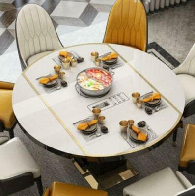 Multifunction s Dining table Tables Round Table Dining room Furniture stainless steel Kitchen Round
