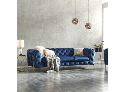 Chesterfield Textile Sofa Upholstery Seat Couch Big XXL 3 Seater Fabric Couches