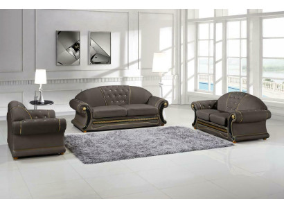 Classic Designer 3 Seater Chesterfield Leather Couch Upholstery Seat without 2+1 new