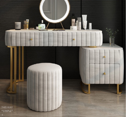 Dressing table Mirror Stool Complete Chest of drawers Bedroom luxury furniture