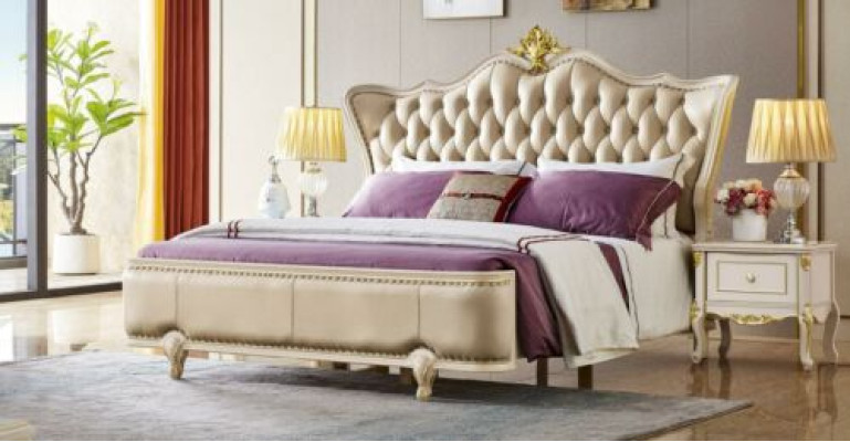 Bed Furniture Bedside table 3 pieces. Bedroom Set Chesterfield Solid wood