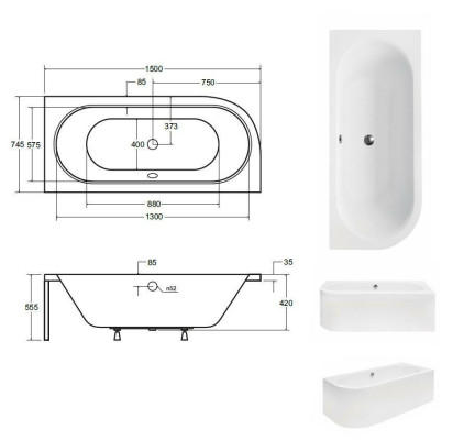 Bathroom Unshaped Corner Bath Tubs White Corner Tub