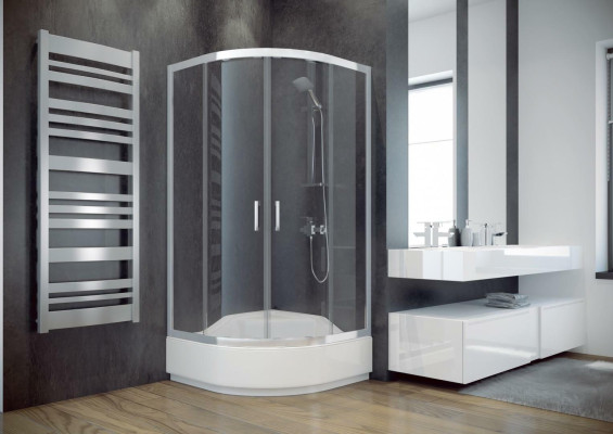 Shower cubicle quarter circle corner shower shower enclosure glass round shower