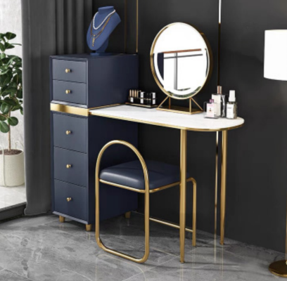 Dressing table Stool Complete Set Chest of drawers Bedroom new 2pcs