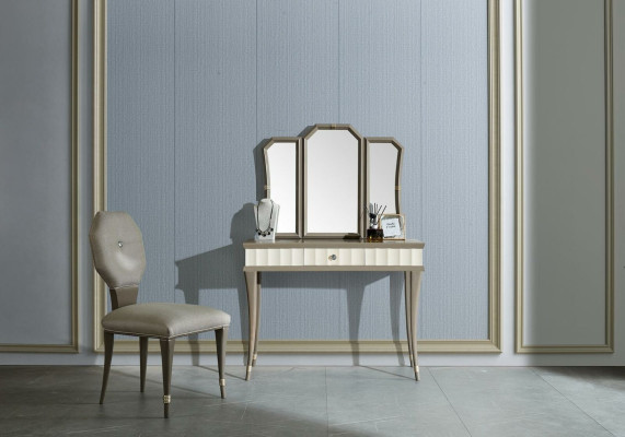 Dressing table with Mirror Luxury Bedroom Console new 2-piece. Solid wood set