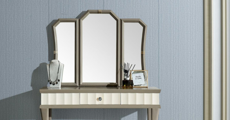 Dressing table with Mirror Luxury Bedroom Console new 2-piece. Solid wood set