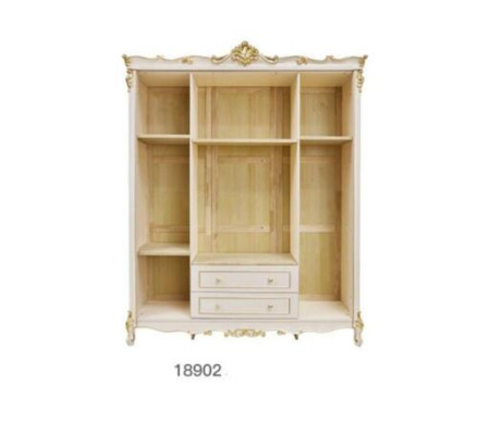 Wardrobe Solid wood Wardrobe Cabinets Antique Style Baroque Bedroom new