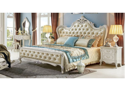 Classic s Double bed Baroque Hotel Beds Upholstered bed Chesterfield Solid wood