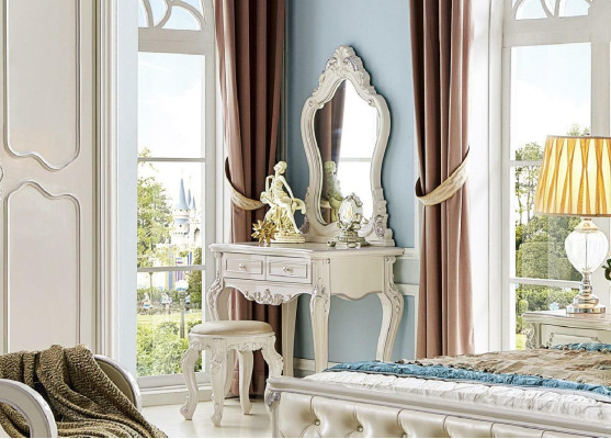 Classic s Double bed Baroque Hotel Beds Upholstered bed Chesterfield Solid wood