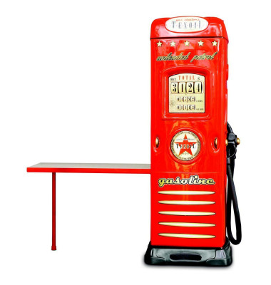 Gas Station Wardrobe Wardrobe with Desk Car Gas Station Design Red