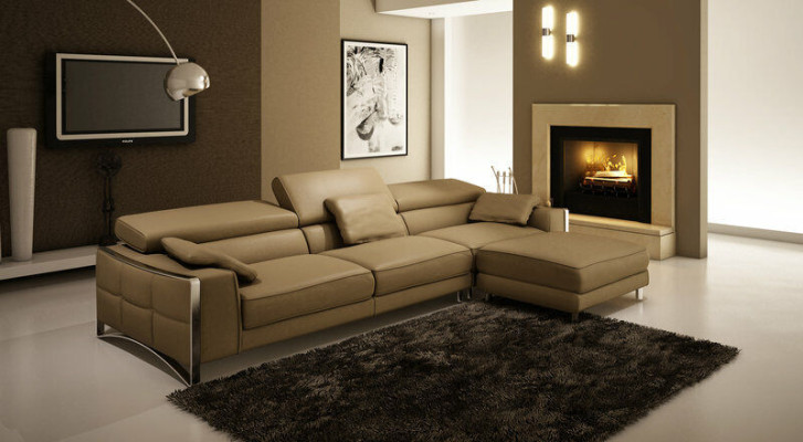 Design Leather Sofa Sofa Couch Upholstery Corner Seat Decor Suite Living landscape