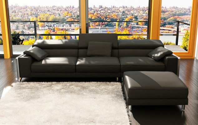 Design Leather Sofa Sofa Couch Upholstery Corner Seat Decor Suite Living landscape