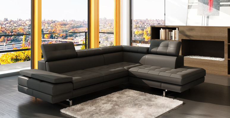 Design Leather Sofa Sofa Couch Upholstery Corner Seat Suite Living landscape