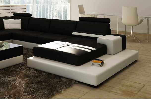 Modern XXL Big Living landscape Sofa Couch Upholstery Corner Sofas Suite