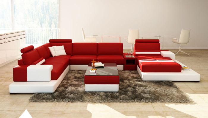Modern XXL Big Living landscape Sofa Couch Upholstery Corner Sofas Suite